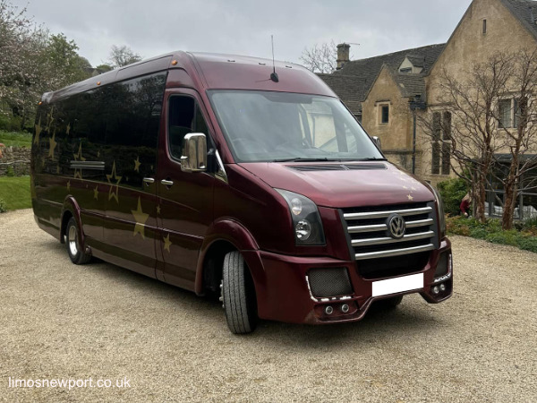 Party bus at event in Cotswolds